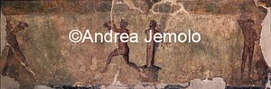 Archaeological National museum Athlete with Herm and Palm, fresco, Pompeii | Andrea Jemolo
