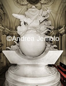 Chiesa di Santa Maria del Priorato Altare maggiore con statua di San Basilio - Dal retro | Andrea Jemolo