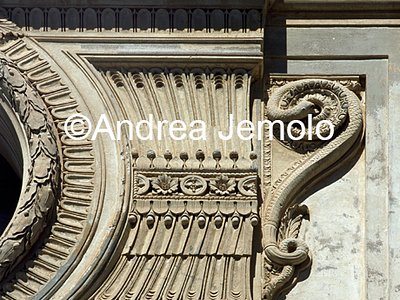 Chiesa di Santa Maria del Priorato Facciata - Particolare | Andrea Jemolo