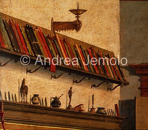 Scuola di San Giorgio degli Schiavoni Sant'Agostino nel suo studio - Libreria | Andrea Jemolo