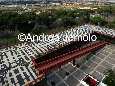 EUR - Palace of Confindustria Parking with artwork of Giuseppe Capogrossi | Andrea Jemolo
