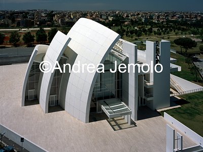 Church Dives in Misericordia / Dio Padre Misericordioso - Jubilee Church From above - the entrance facade | Andrea Jemolo