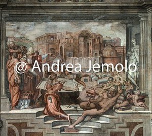 Palazzo della Cancelleria Sala dei 100 giorni - Costruzione della basilica di San Pietro | Andrea Jemolo