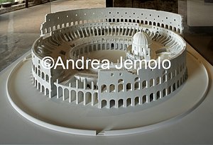 Colosseo Modello del progetto di Carlo Fontana per un santuario intitolato ai martiri cristiani - 1696 | Andrea Jemolo