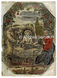 Santino Madonna col Bambino e Giuseppe | Andrea Jemolo