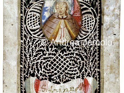 Holy card Saint John | Andrea Jemolo