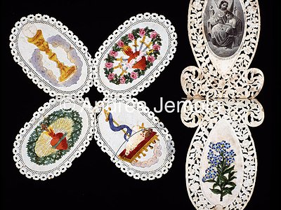 Holy card Christian symbols | Andrea Jemolo