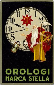 Orologi marca Stella Cartolina pubblicitaria | Andrea Jemolo