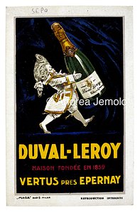 Champagne Duval-Leroy Cartolina pubblicitaria | Andrea Jemolo