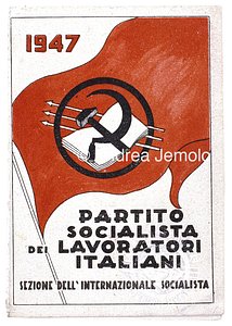 Tessera del Partito Socialista Unitario  | Andrea Jemolo