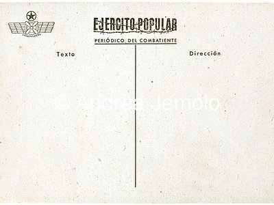Postcard of Ejército Popular  | Andrea Jemolo
