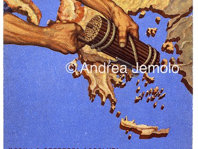 Postcard of fascist propaganda  | Andrea Jemolo
