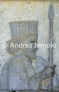 Apadana - Sala delle udienze - scala di accesso Guerrieri medi e persiani | Andrea Jemolo