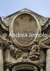Chiesa di San Carlo alle Quattro Fontane Facciata - particolari | Andrea Jemolo