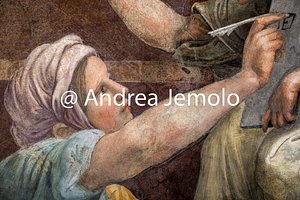 Santa Maria della Pace Sibille e angeli - Sibilla Persica e Angelo | Andrea Jemolo