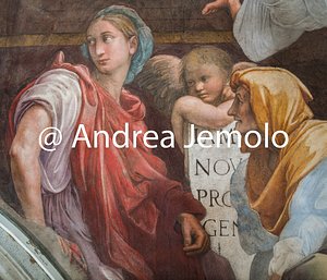 Santa Maria della Pace Sibille e angeli - Sibilla Libica o Frigia e Sibilla Tiburtina | Andrea Jemolo