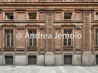 Palazzo Carignano Lower order of the prospect on Via Principe Amedeo - 19th century part by Domenico Ferri and Giuseppe Bollati | Andrea Jemolo