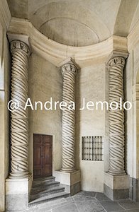Palazzo Carignano Vestibolo con colonne a vite | Andrea Jemolo