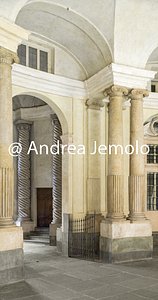 Palazzo Carignano Atrio con colonne ioniche binate | Andrea Jemolo