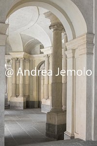 Palazzo Carignano Atrio con colonne ioniche binate | Andrea Jemolo