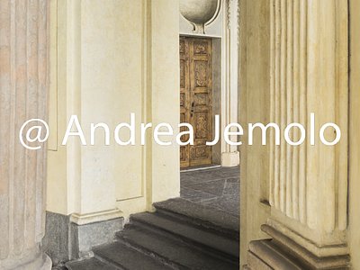 Palazzo Carignano Binate columns of the atrium leading to the rectangular vestibule | Andrea Jemolo