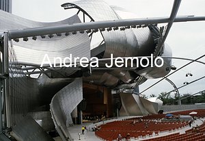 Millennium Park  e il Jay Pritzker Pavilion Visione d'insieme con platea | Andrea Jemolo