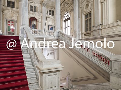 Palazzo Carignano Monumental staircase at the entrance to the National Museum of the Italian Risorgimento - 19th century building | Andrea Jemolo