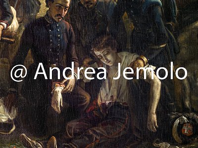 Palazzo Carignano The battle of Goito - - Detail - The death of Augusto Benso di Cavour, grandson of Camillo | Andrea Jemolo
