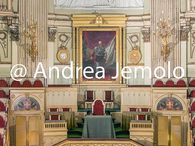 Palazzo Carignano Hall of the Subalpine Parliament - Area of the Chamber intended for the Presidency | Andrea Jemolo