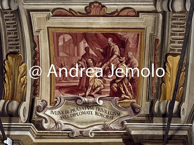 Trinità dei Monti Refectory - Scenes from the life of Saint Francis of Paola - Frescoed ceiling | Andrea Jemolo