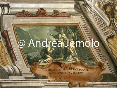 Trinità dei Monti Refectory - Scenes from the life of Saint Francis of Paola - Frescoed ceiling | Andrea Jemolo