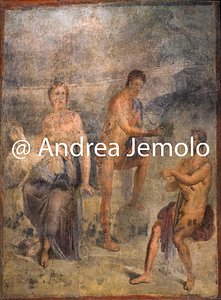 Museo Archeologico Nazionale Pompei - Tempio di Iside - Iseo - Io, Argo e Mercurio | Andrea Jemolo