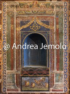 Museo Archeologico Nazionale Nicchia di ninfeo in pasta vitrea Mosaico - Area vesuviana | Andrea Jemolo