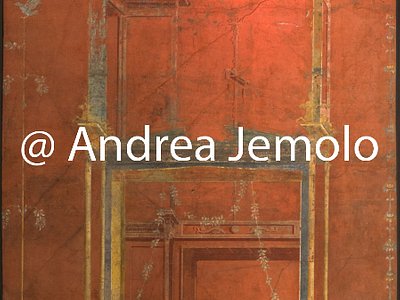Museo Archeologico Nazionale Pompei - Tempio di Iside - Portico - Decorazioni murarie dipinte | Andrea Jemolo