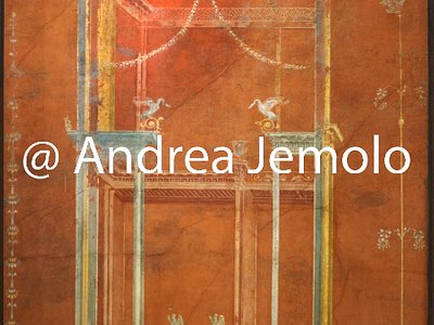 Museo Archeologico Nazionale Pompei - Tempio di Iside - Portico - Decorazioni murarie dipinte | Andrea Jemolo