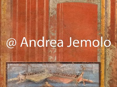 Museo Archeologico Nazionale Pompei - Tempio di Iside - Portico - Decorazioni murarie dipinte | Andrea Jemolo