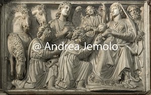 Battistero di San Giovanni Pulpito - Adorazione dei Magi | Andrea Jemolo