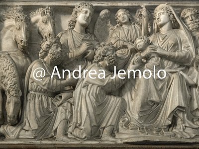 Battistero di San Giovanni Pulpito - Adorazione dei Magi | Andrea Jemolo