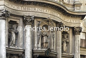 Chiesa di San Carlo alle Quattro Fontane Facciata - particolare | Andrea Jemolo