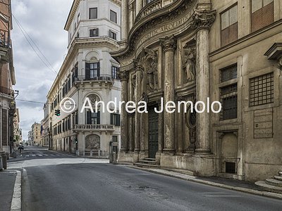  San Carlo alle Quattro Fontane and Via del Quirinale | Andrea Jemolo