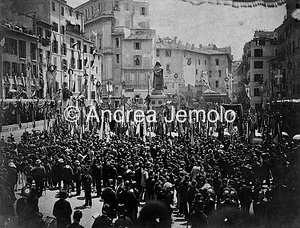  Inaugurazione a Campo dei Fiori del monumento a Giordano Bruno | Andrea Jemolo