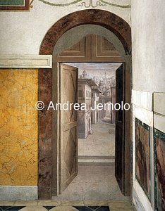 Chiesa della Trinità dei Monti Cappella Altoviti - Tromple d'0eil | Andrea Jemolo