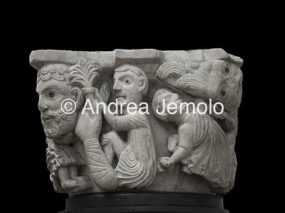 Museo Nazionale di San Matteo Capitello con San Cristoforo e figure umane | Andrea Jemolo