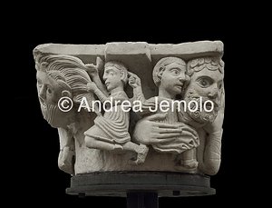 Museo Nazionale di San Matteo Capitello con San Cristoforo e figure umane | Andrea Jemolo