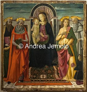 Museo Nazionale di San Matteo Sacra Conversazione - Madonna in Trono tra i Santi e i Donatori | Andrea Jemolo
