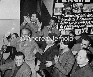 Partito Comunista Italiano Assemblea nella sezione del quartiere San Lorenzo | Andrea Jemolo