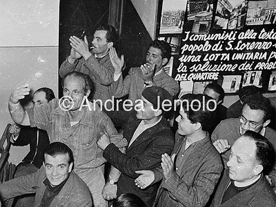 Italian Comunist Party Assembly in the section of the district San Lorenzo | Andrea Jemolo