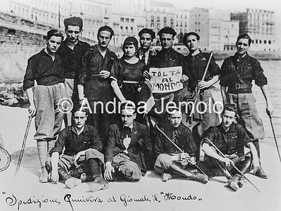 Fascist squad after an expedition against the democratic newspaper "Il Mondo"  | Andrea Jemolo