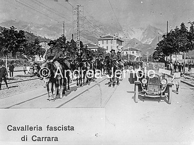 Fascist squad on horseback in the days leading up to the march on Rome.  | Andrea Jemolo