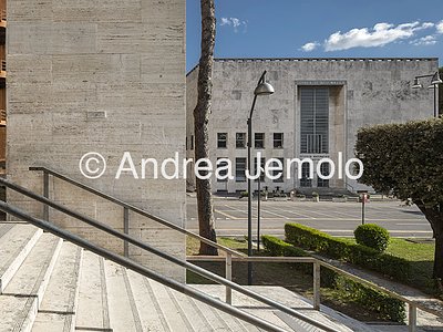 University La Sapienza Institute of Mathematics from the staircase of the Faculty of Humanities | Andrea Jemolo